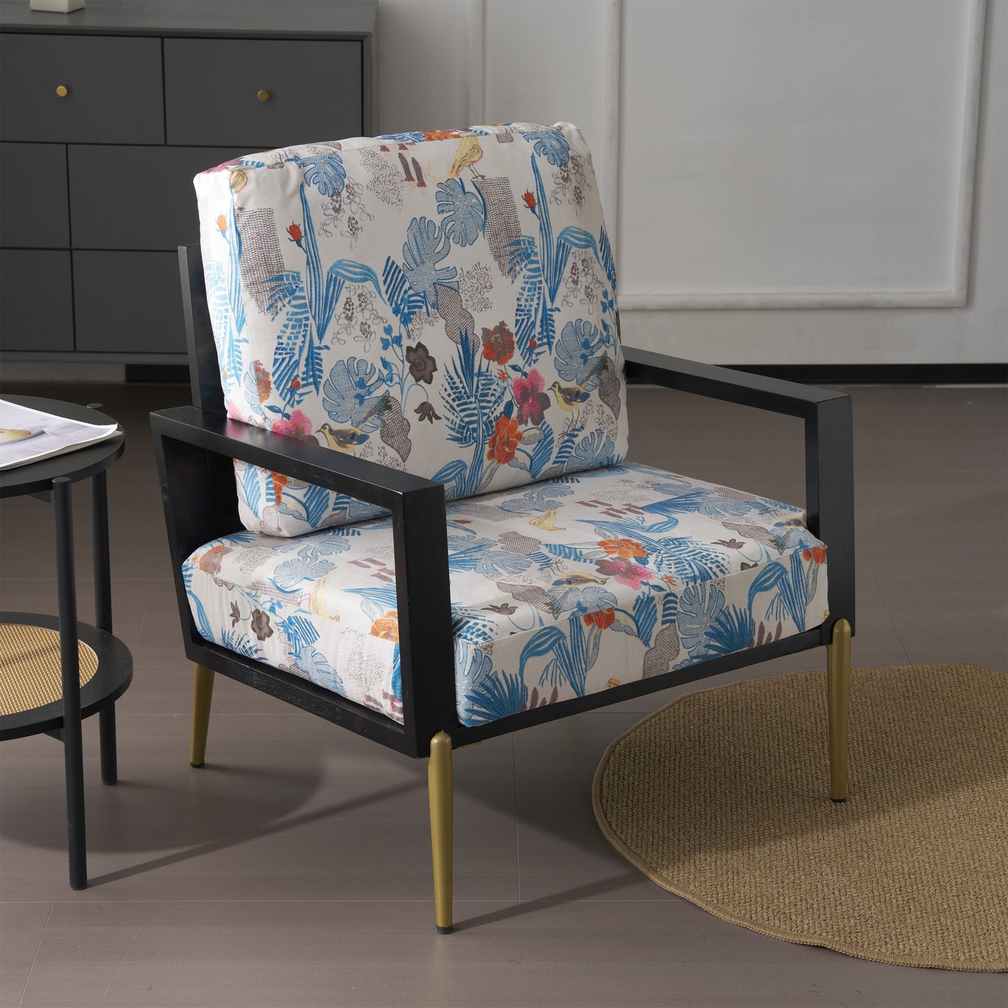 Floral Accent Chair