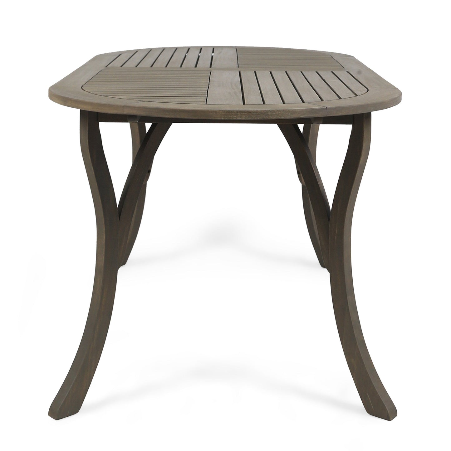 Acacia Wood 70' Dining Table - Stylish Gray Outdoor Table