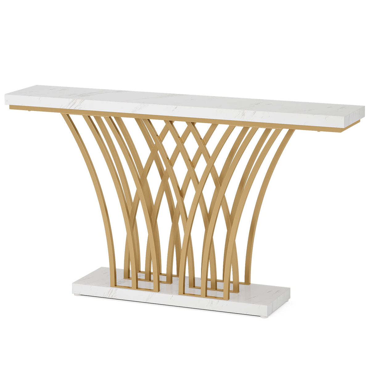 59-Inch Gold Console Table