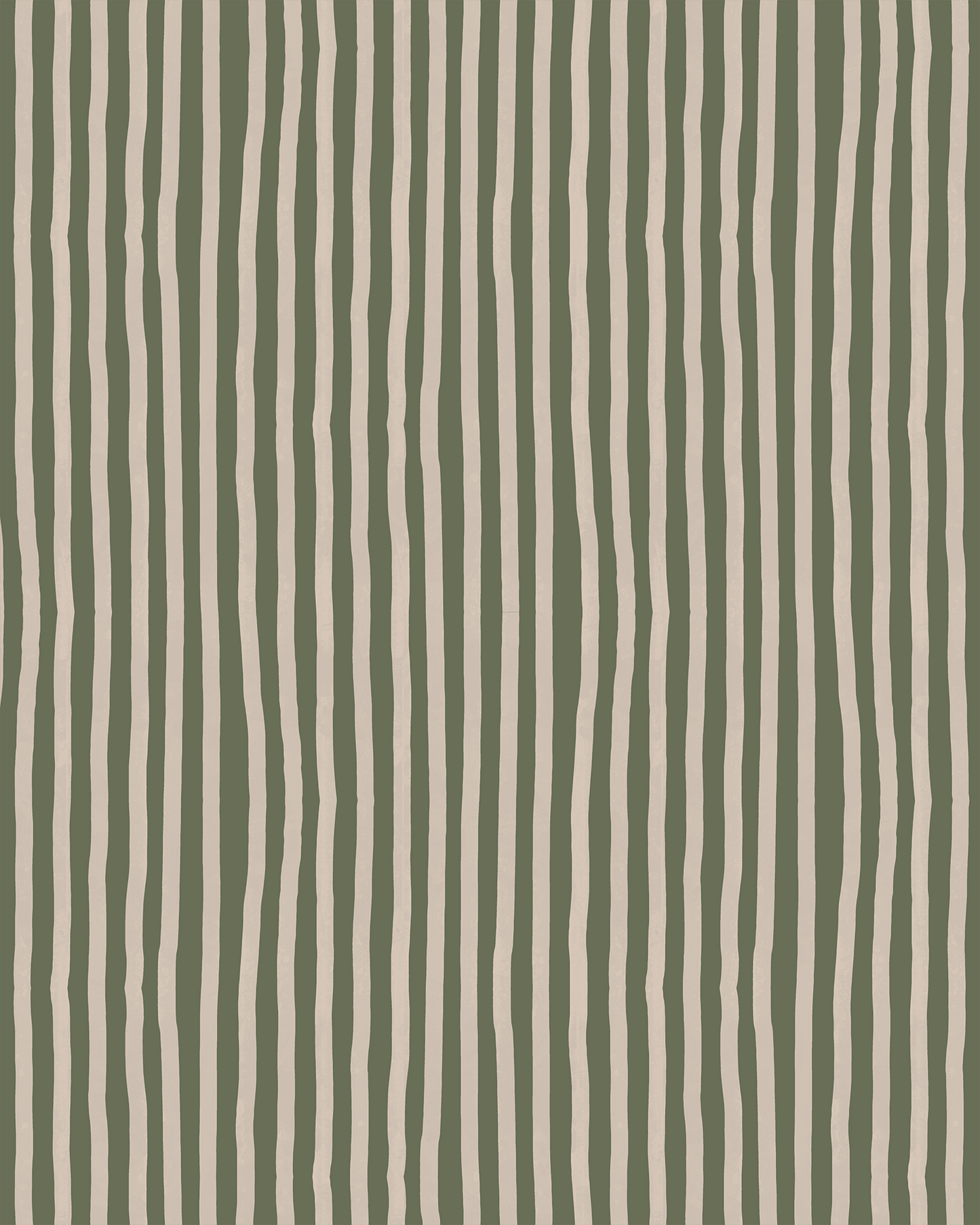 Dolce Stripe Wallpaper, olive green and tan