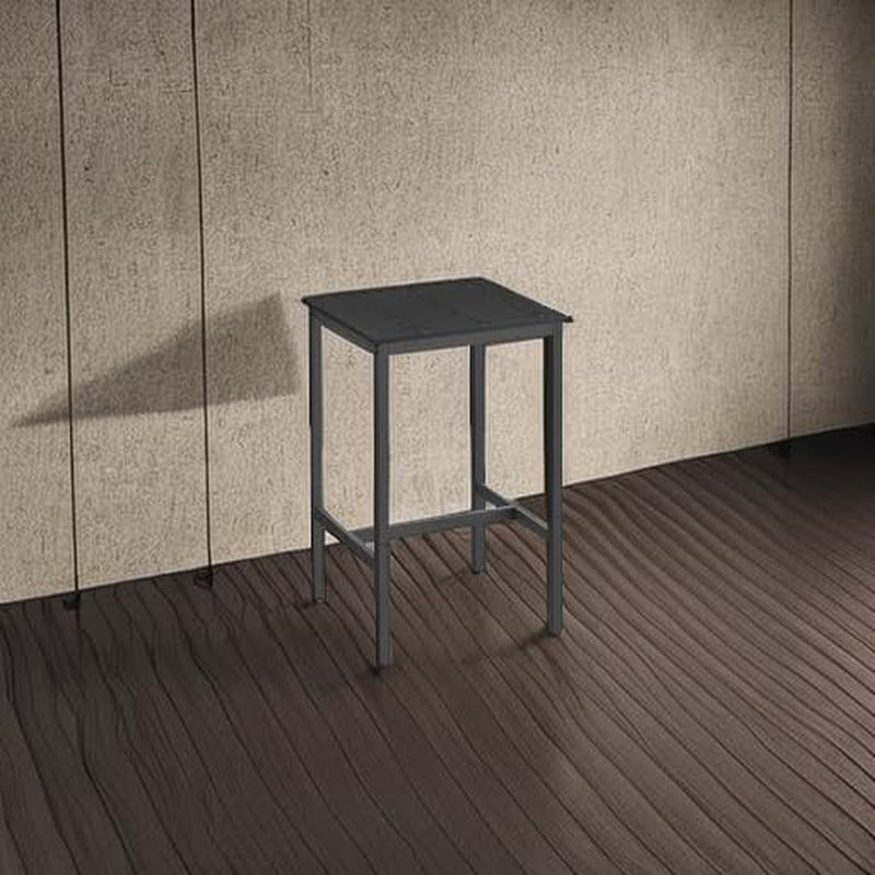 Bar Table 23.6Inch Ebony Black Industrial Grade Durable