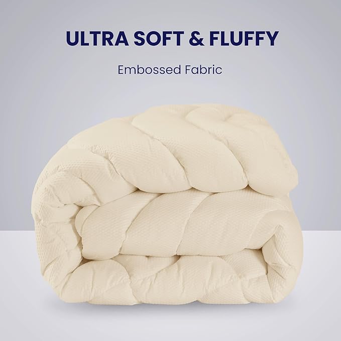 Premium Zoned Cooling Mattress Pad - Beige