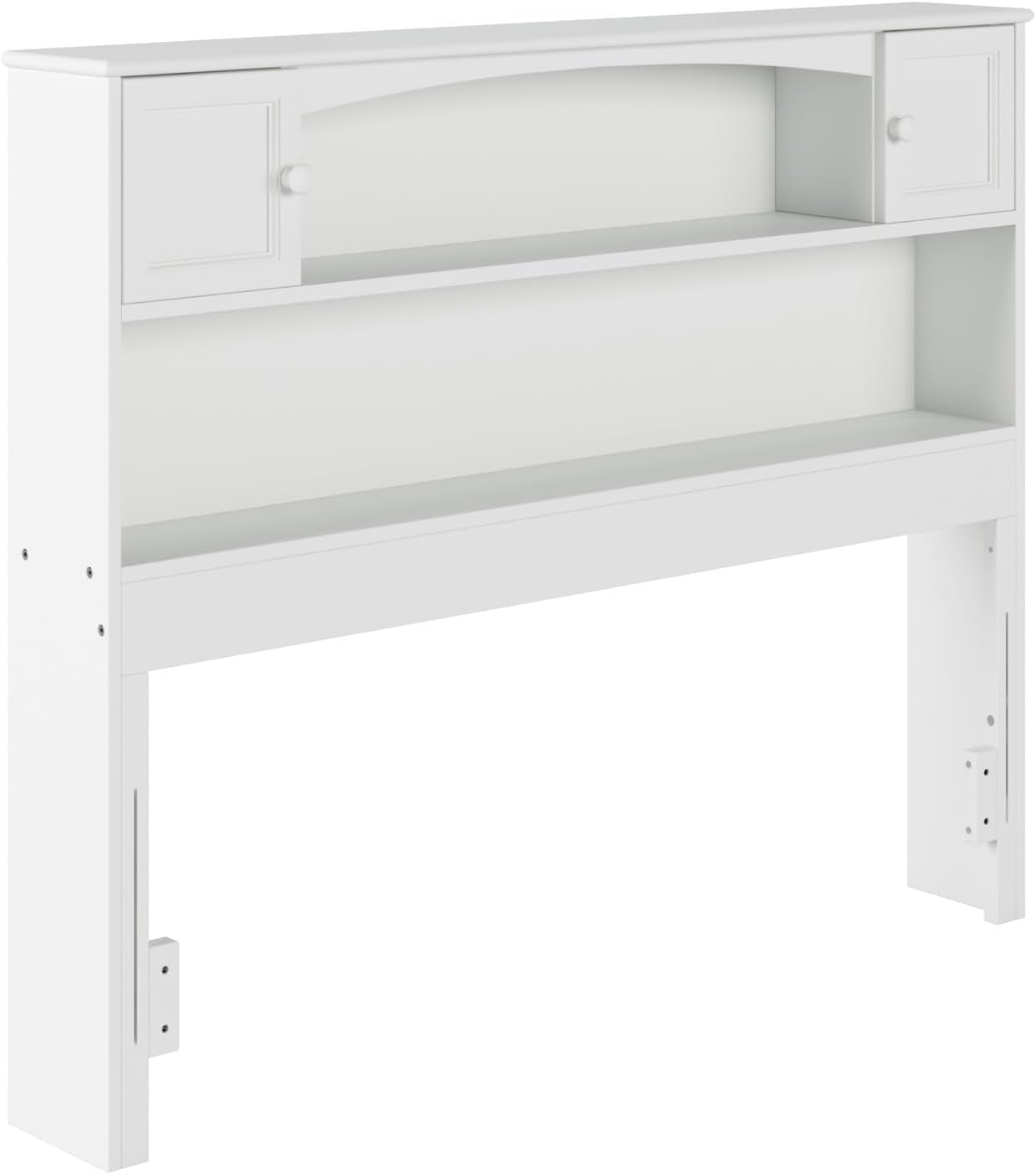 Newport Full Size Bookcase Headboard With Charger White