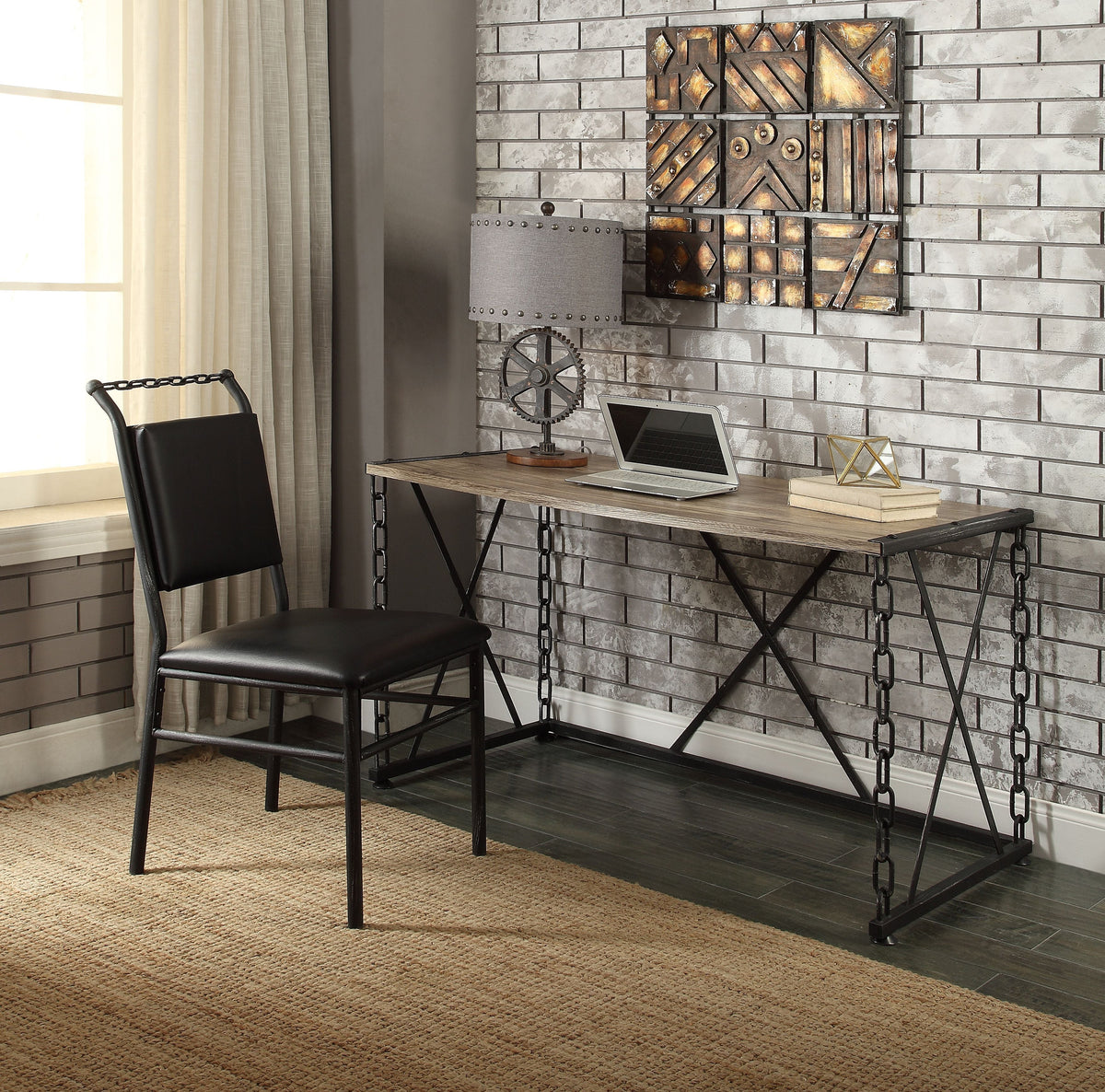 Jodie Rustic Rectangular Vanity Desk