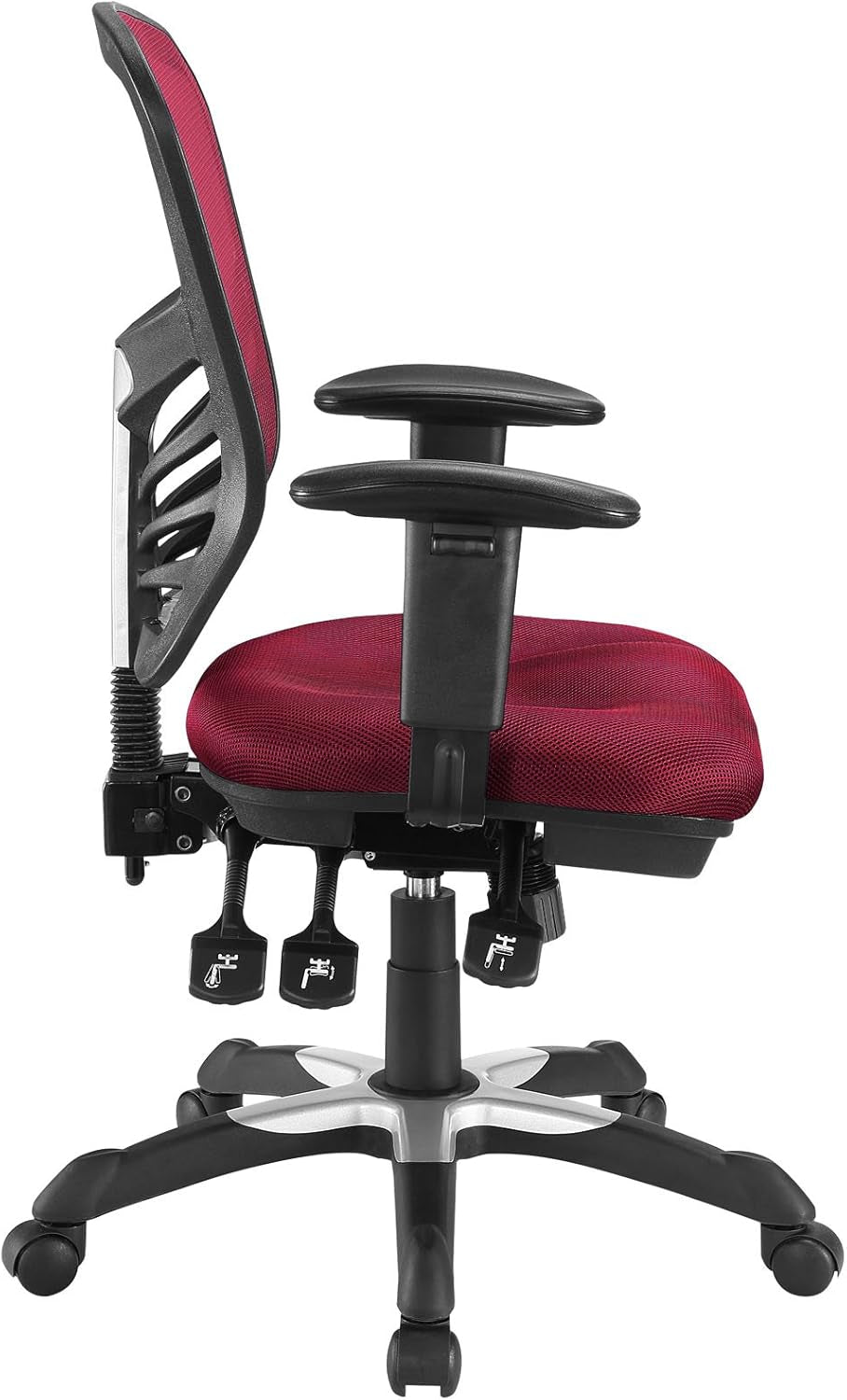 Articulate Ergonomic Red Mesh Office Chair with Adjustable Support