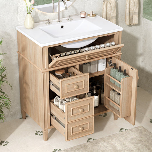 30" Bathroom Vanity With Sink