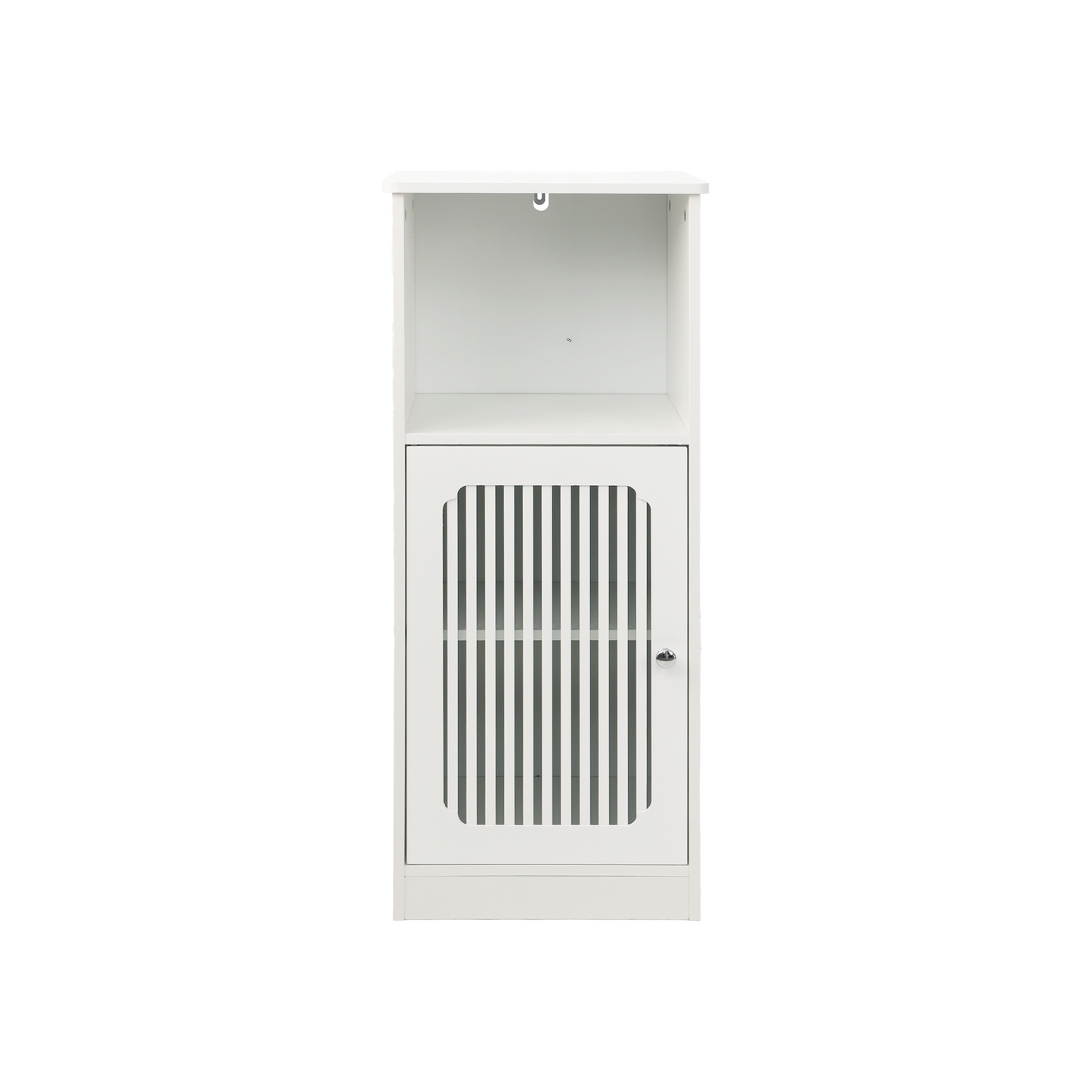 Bathroom Low Cabinet with Louvered Door