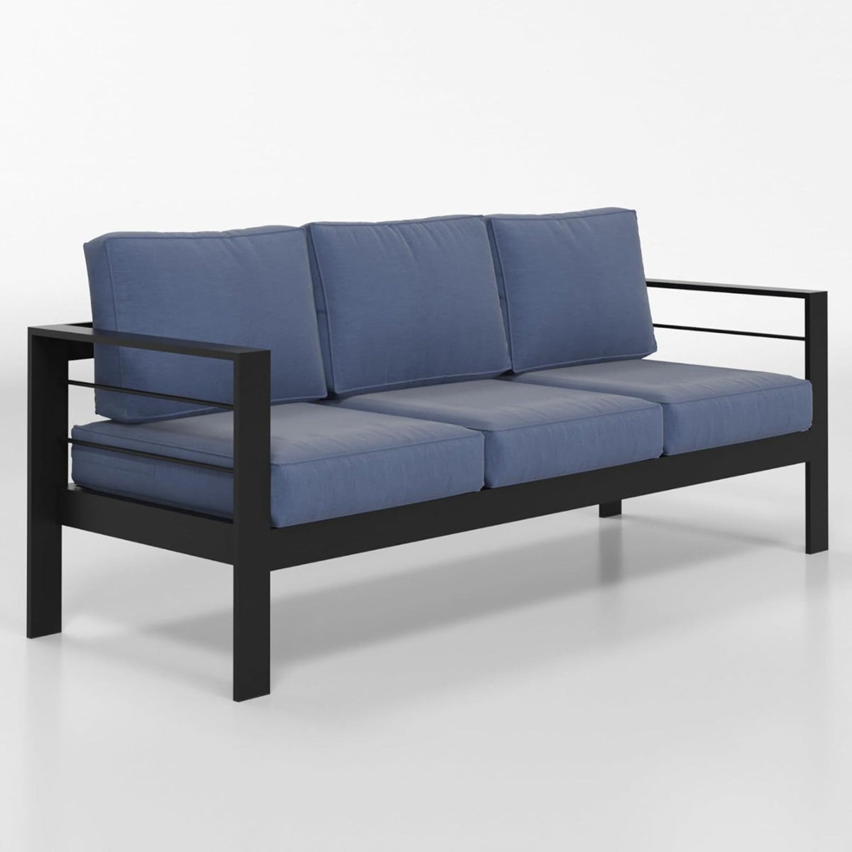 73" All-Weather Aluminum Patio Sofa