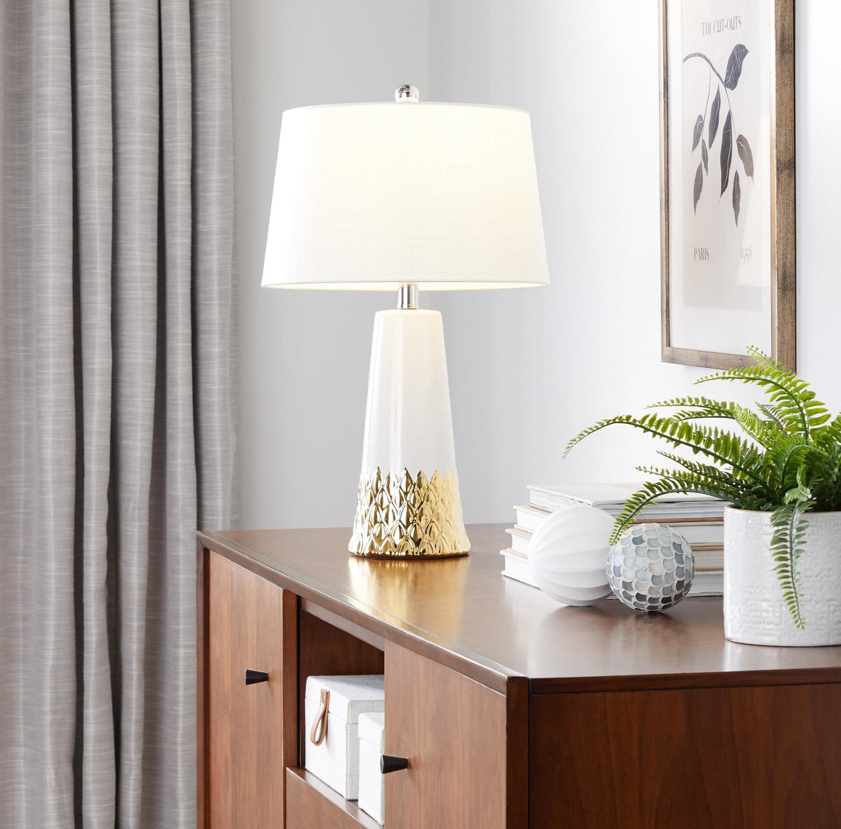 Penelope 22" Contemporary Ceramic Table Lamp