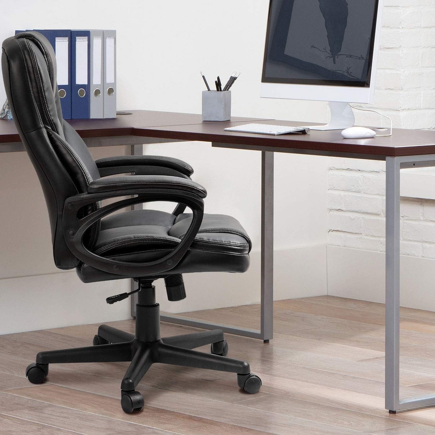 Office Executive Chair Black Lumbar Support Desk Chair