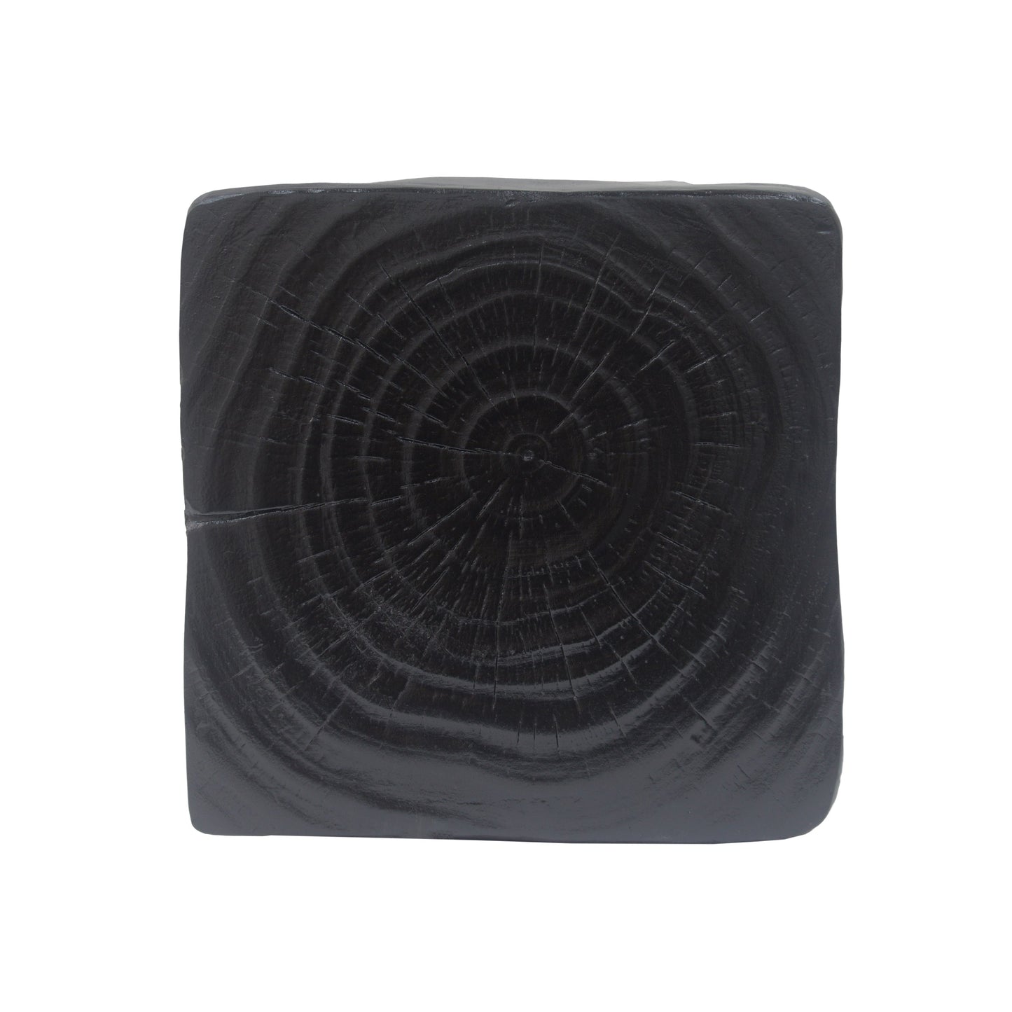 MGO Twist Shape Side Table, Wood-like texture