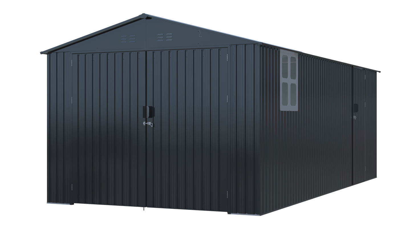 Outdoor Storage Shed 20x13 FT, Metal Garden Shed