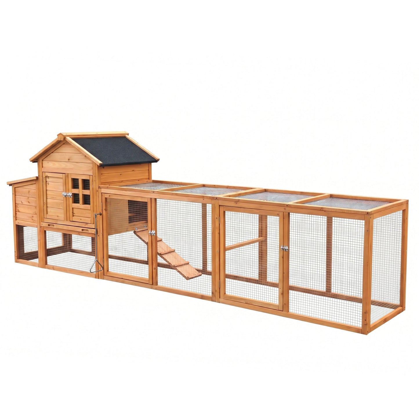 Large Chicken Coop with Run and Nest Box