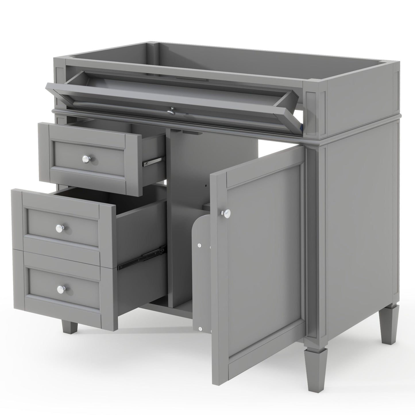 36" Bathroom Vanity Without Top Sink