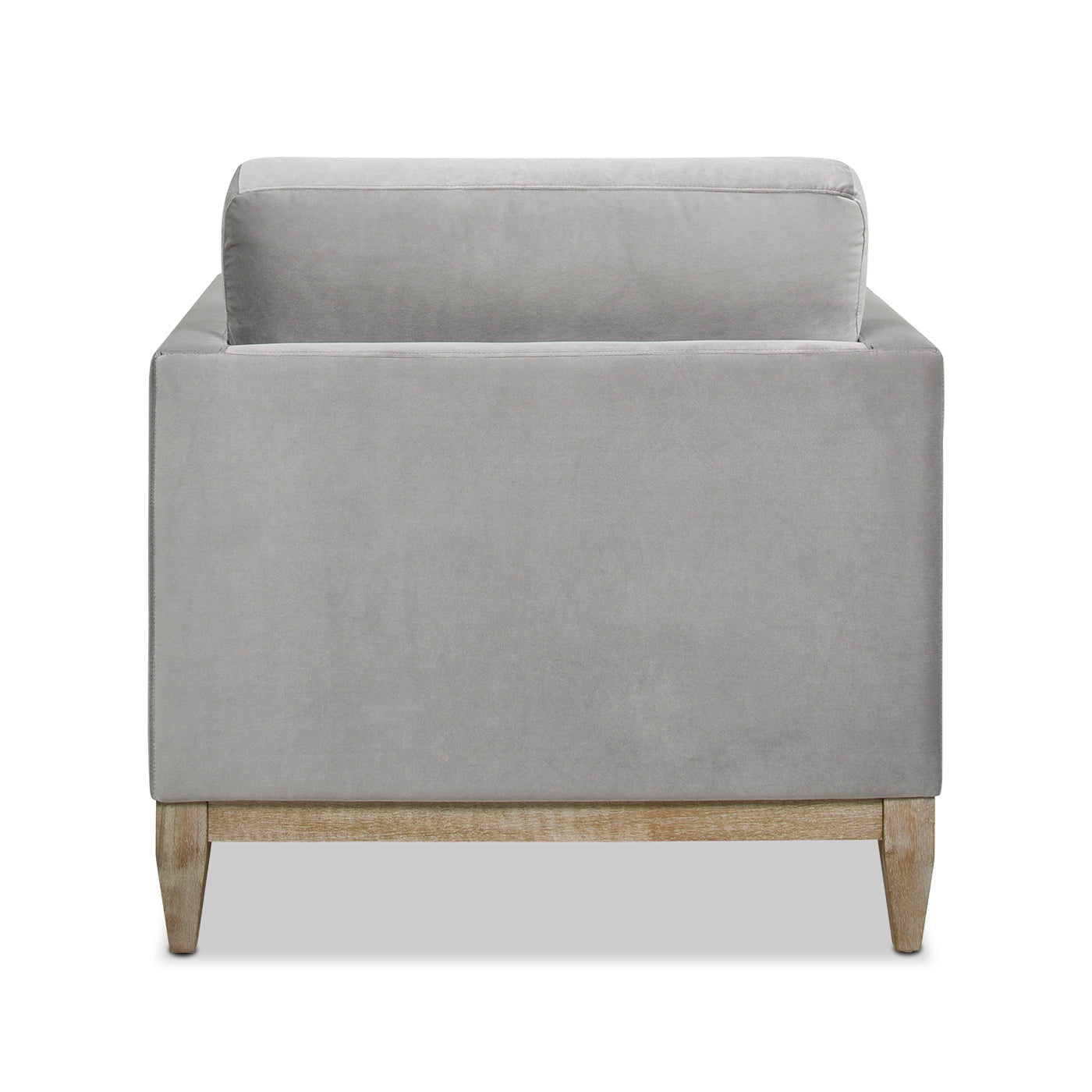 Knox 36' Modern Farmhouse Arm Chair, Opal Grey Velvet