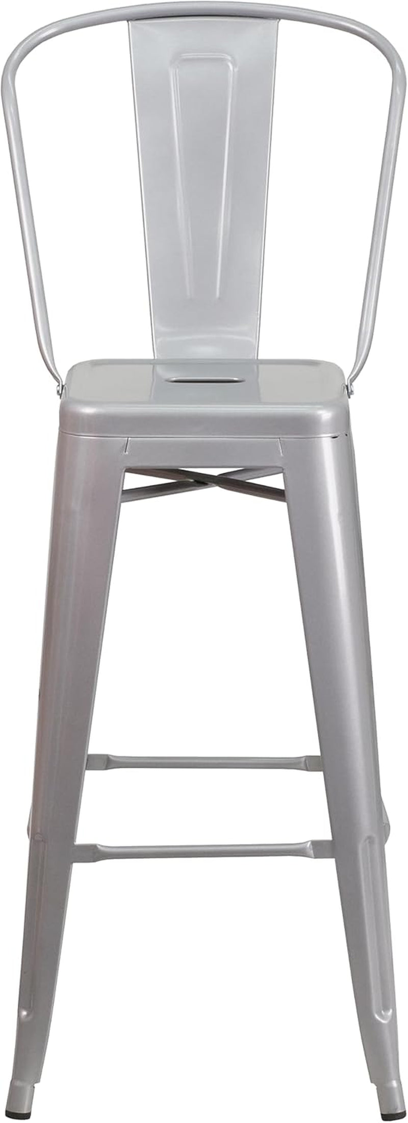 Commercial Grade Metal Barstool Set for Indoor Outdoor Use