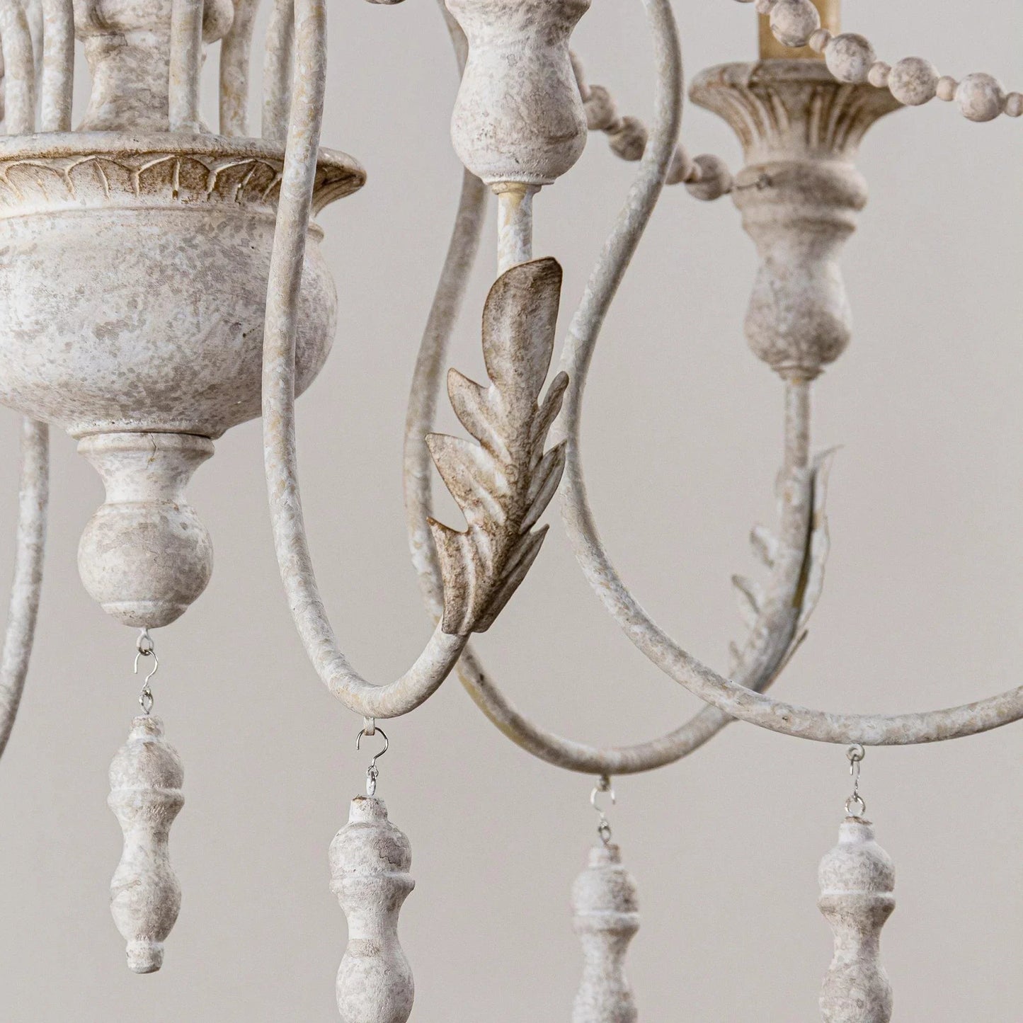 Billiter 6 Light Wood Gray Chandelier