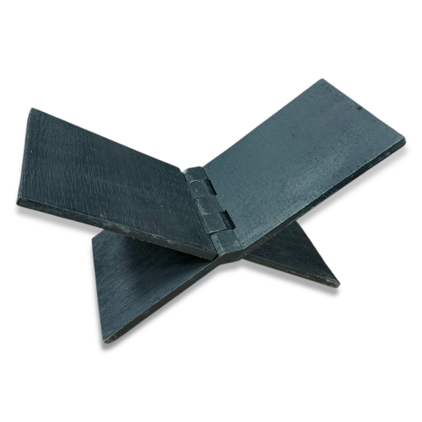 Black Wood Cookbook & Coffee Table Book Holder Stand