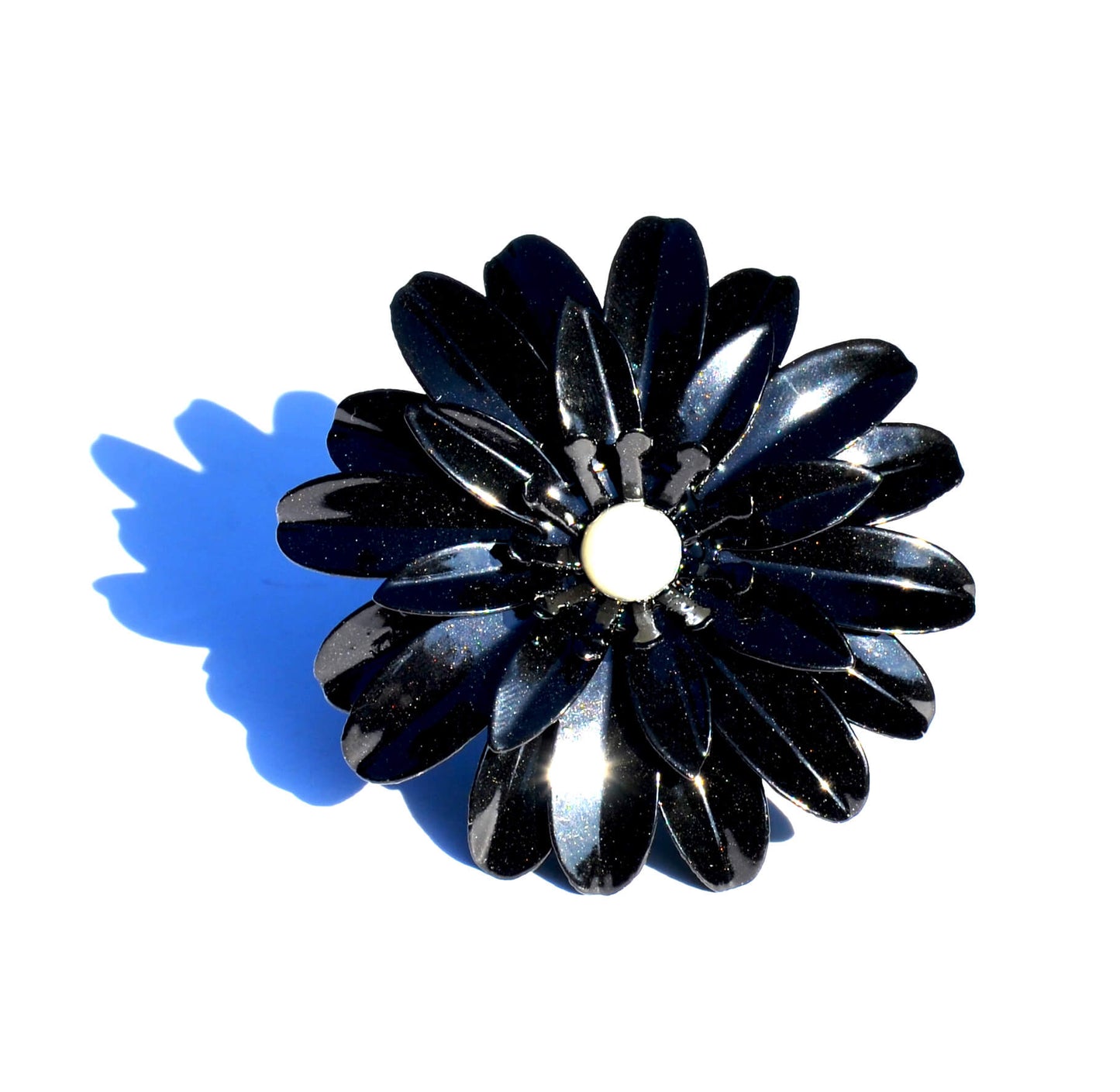 Vibhsa Black Floral Set of 4 Napkin Rings