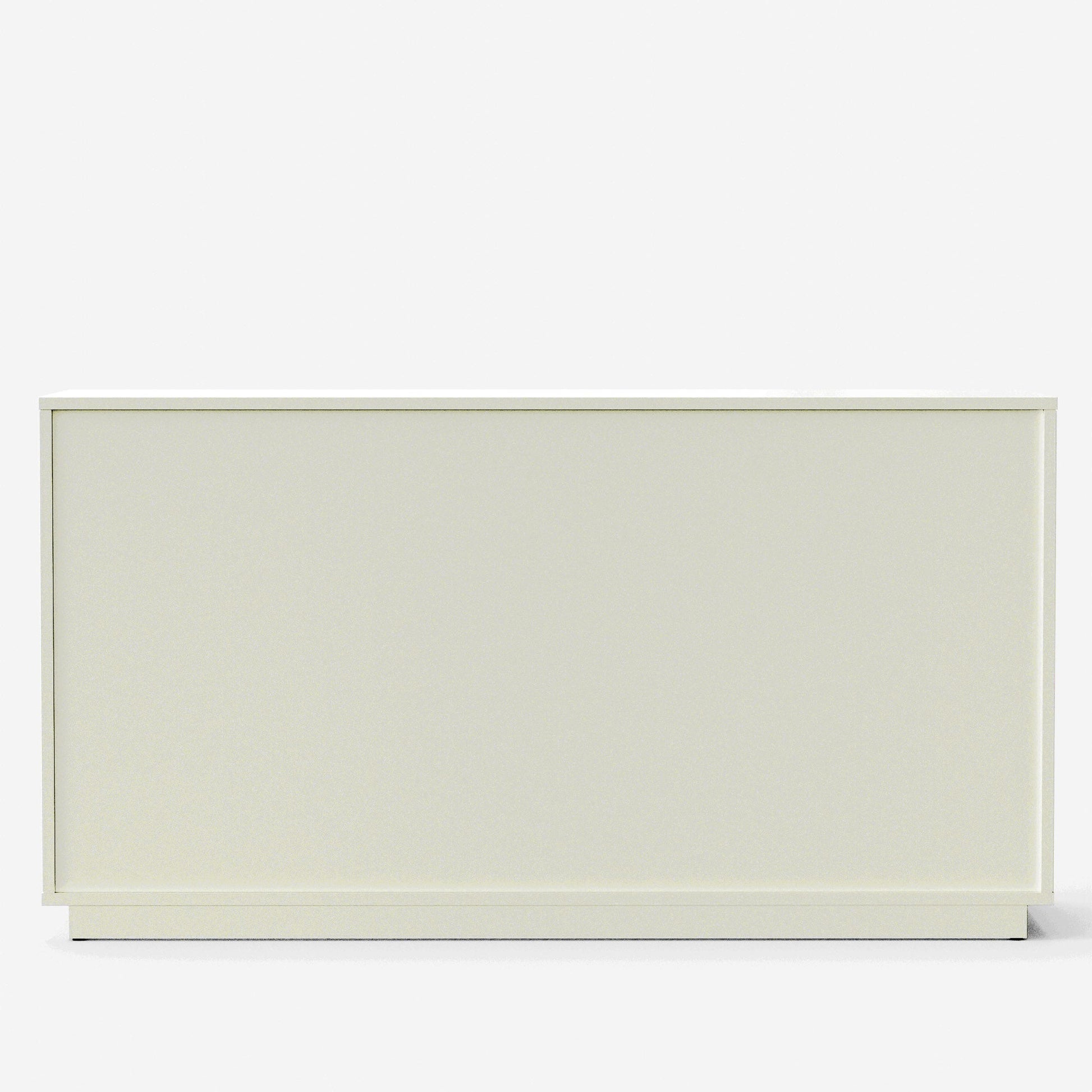 Blanca Dresser in white featuring a sleek, minimal design perfect for modern bedroom decor.