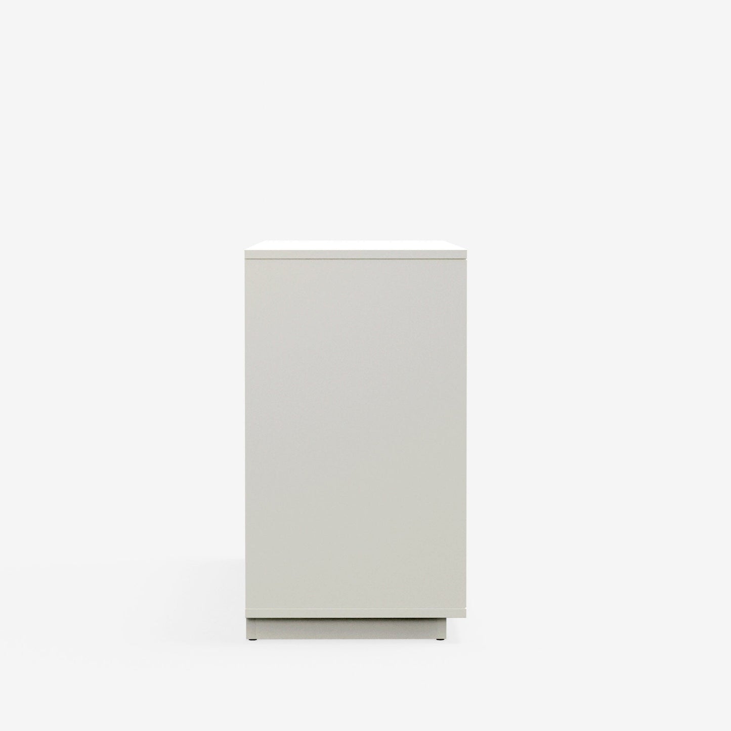 Blanca Dresser, White - elegant six-drawer dresser showcasing a minimalist design in a rich white finish.