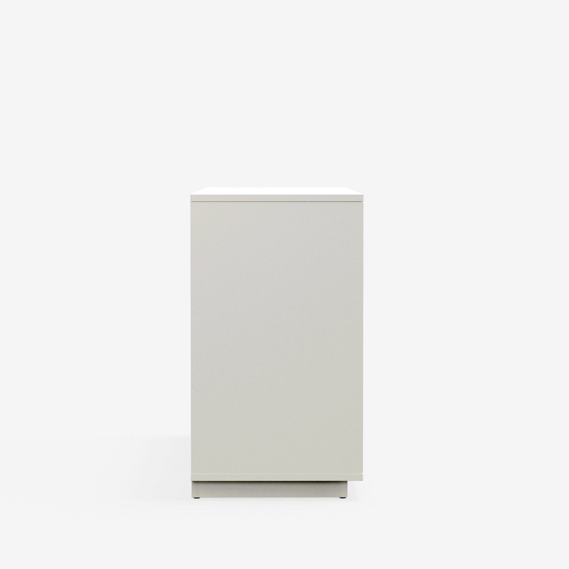 Blanca Dresser, White - elegant six-drawer dresser showcasing a minimalist design in a rich white finish.