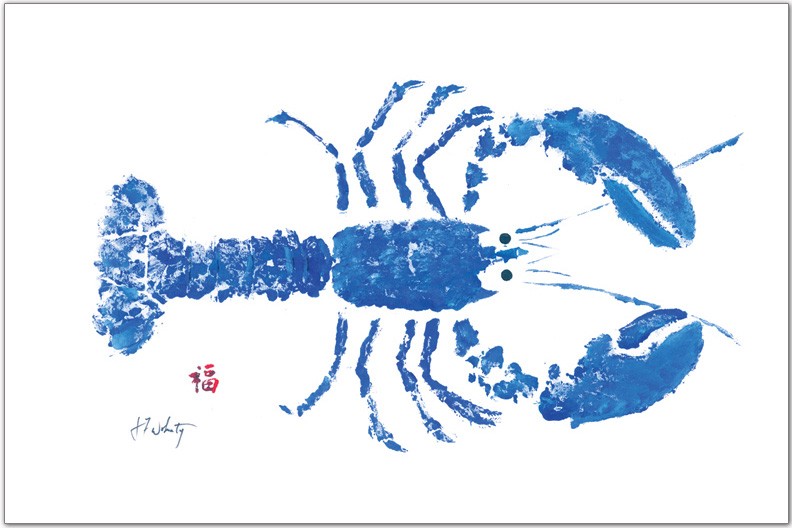 Blue Lobster Placemat | Ocean-Inspired Coastal Table Decor