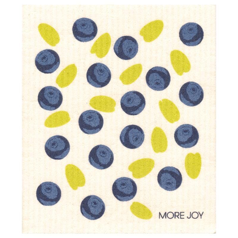 Blueberries Swedish dishcloth | Blue and green