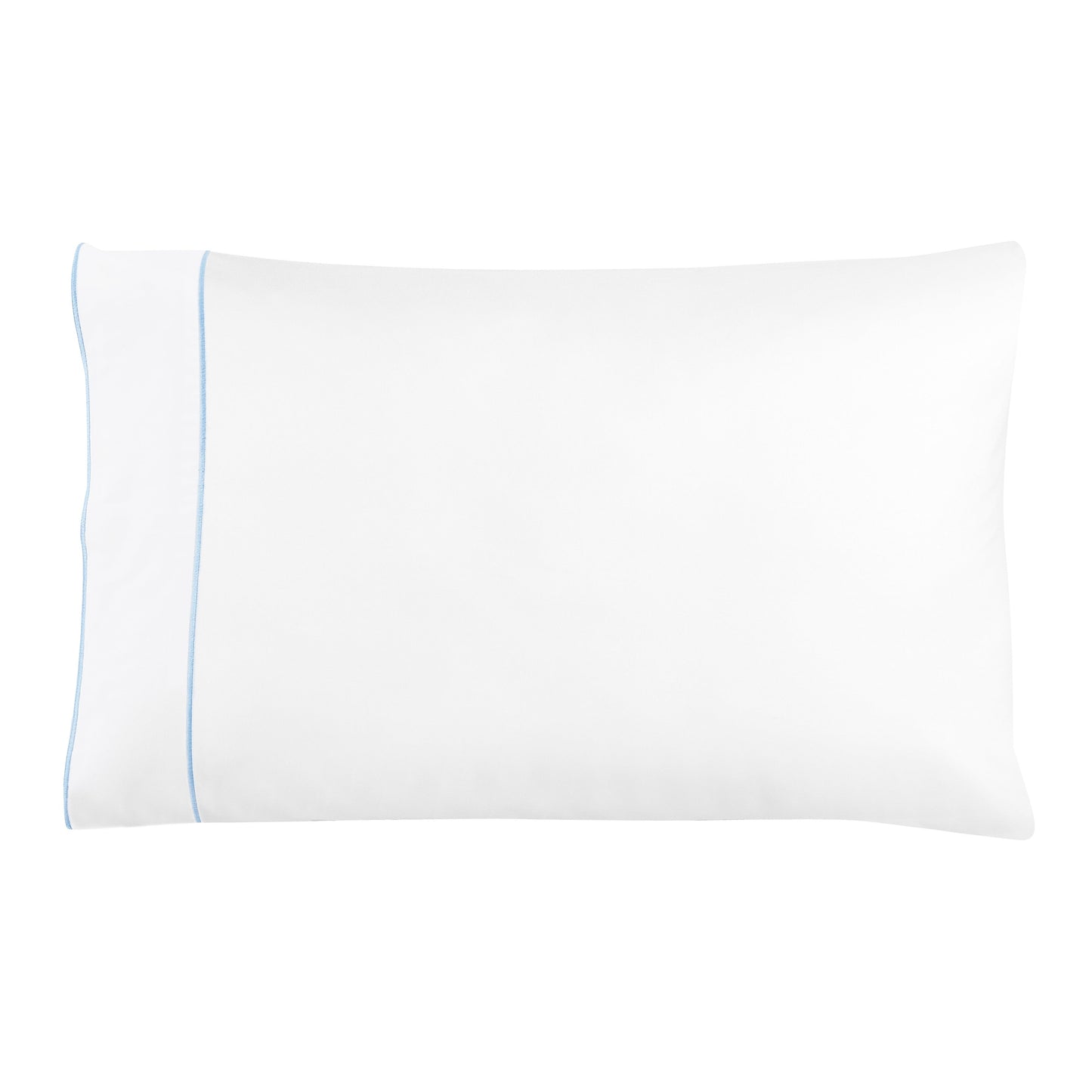 600 Thread Count Framed Sateen Embroidered Cotton Pillowcase Pair