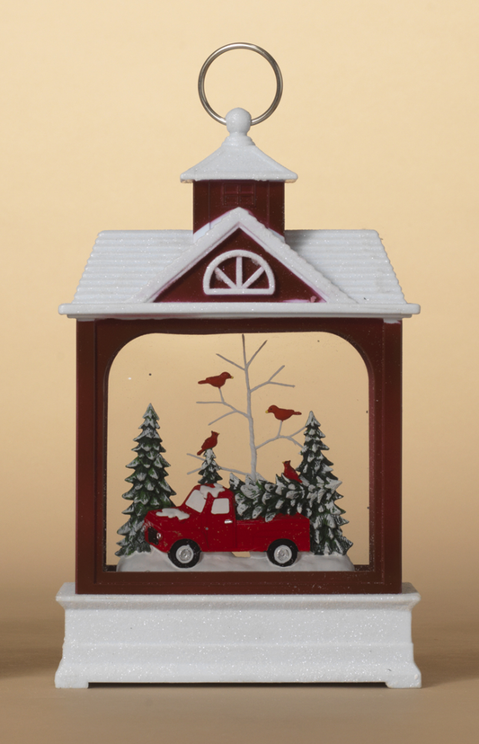 Spinning Barn Waterglobe -  Pickup Truck