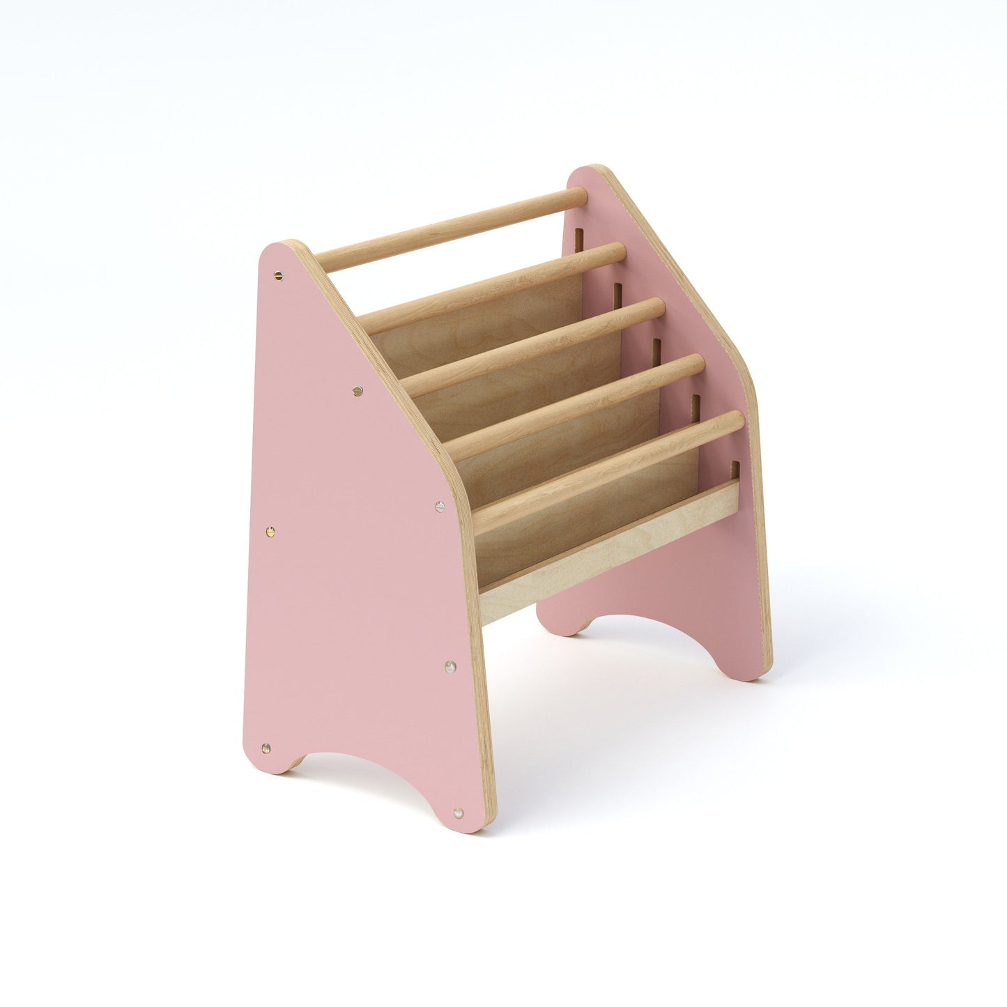 Wooden Montessori Bookshelf Natural