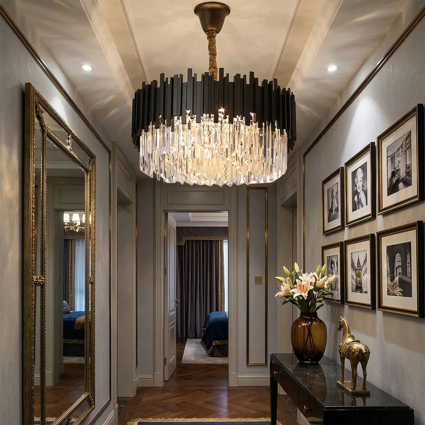 Bourbons Alphonsus Crystal Chandelier