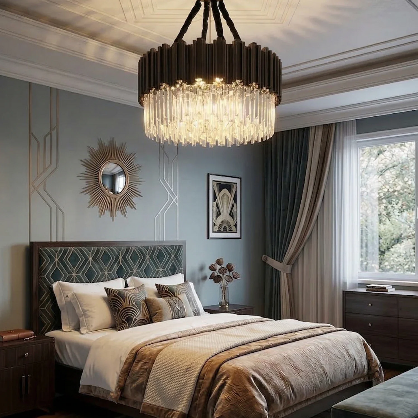 Bourbons Alphonsus Crystal Chandelier