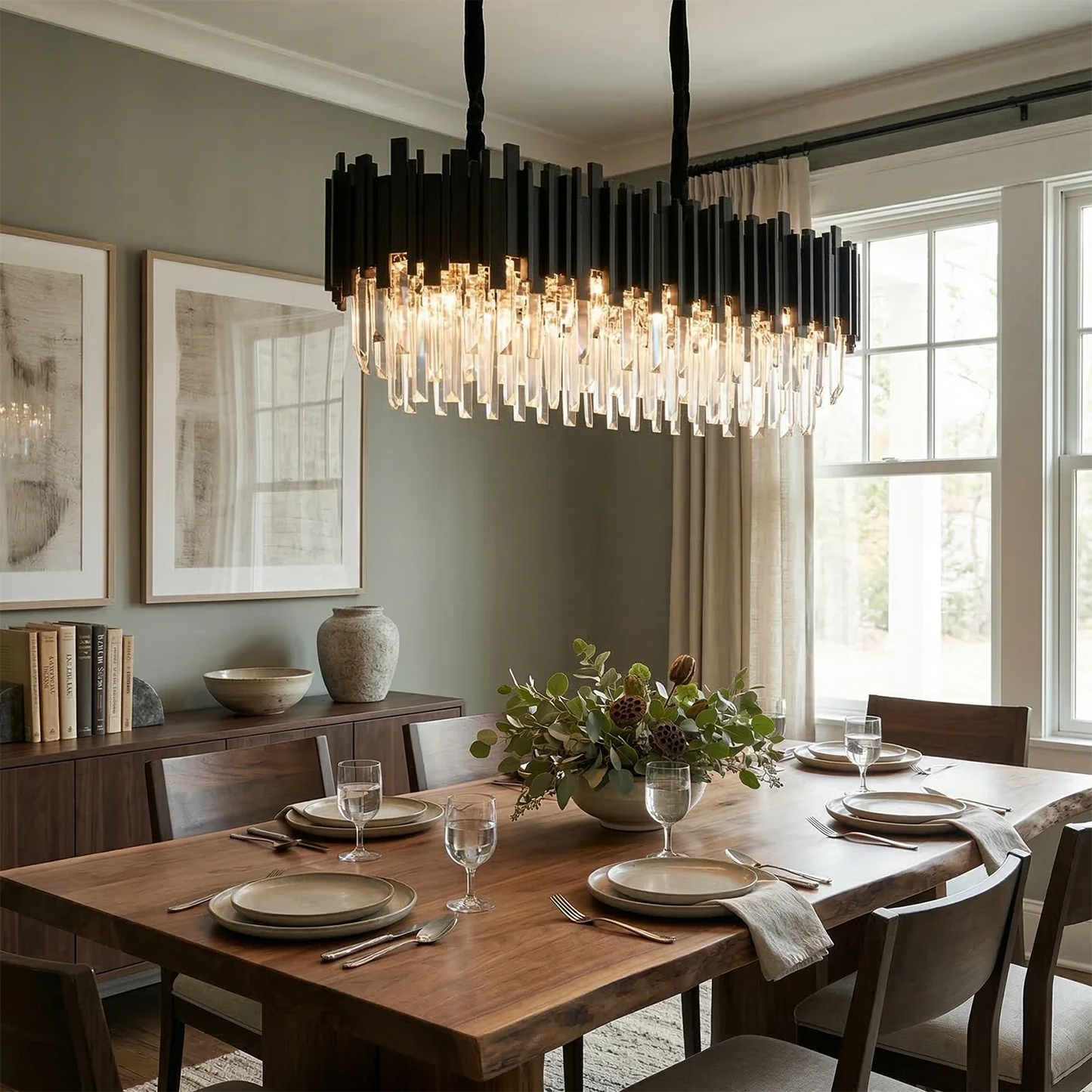 Bourbons Alphonsus Crystal Chandelier
