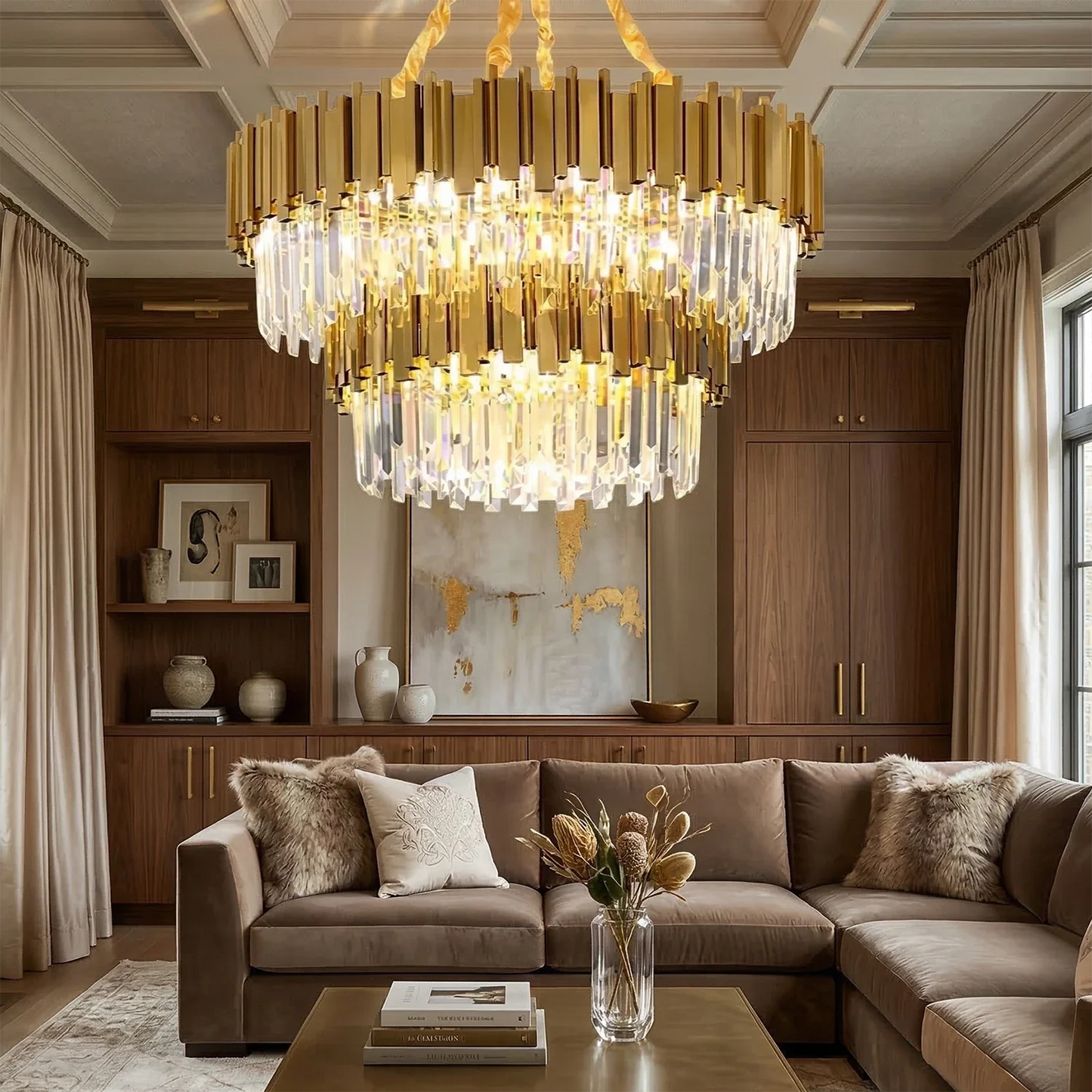 Bourbons Alphonsus Crystal Chandelier