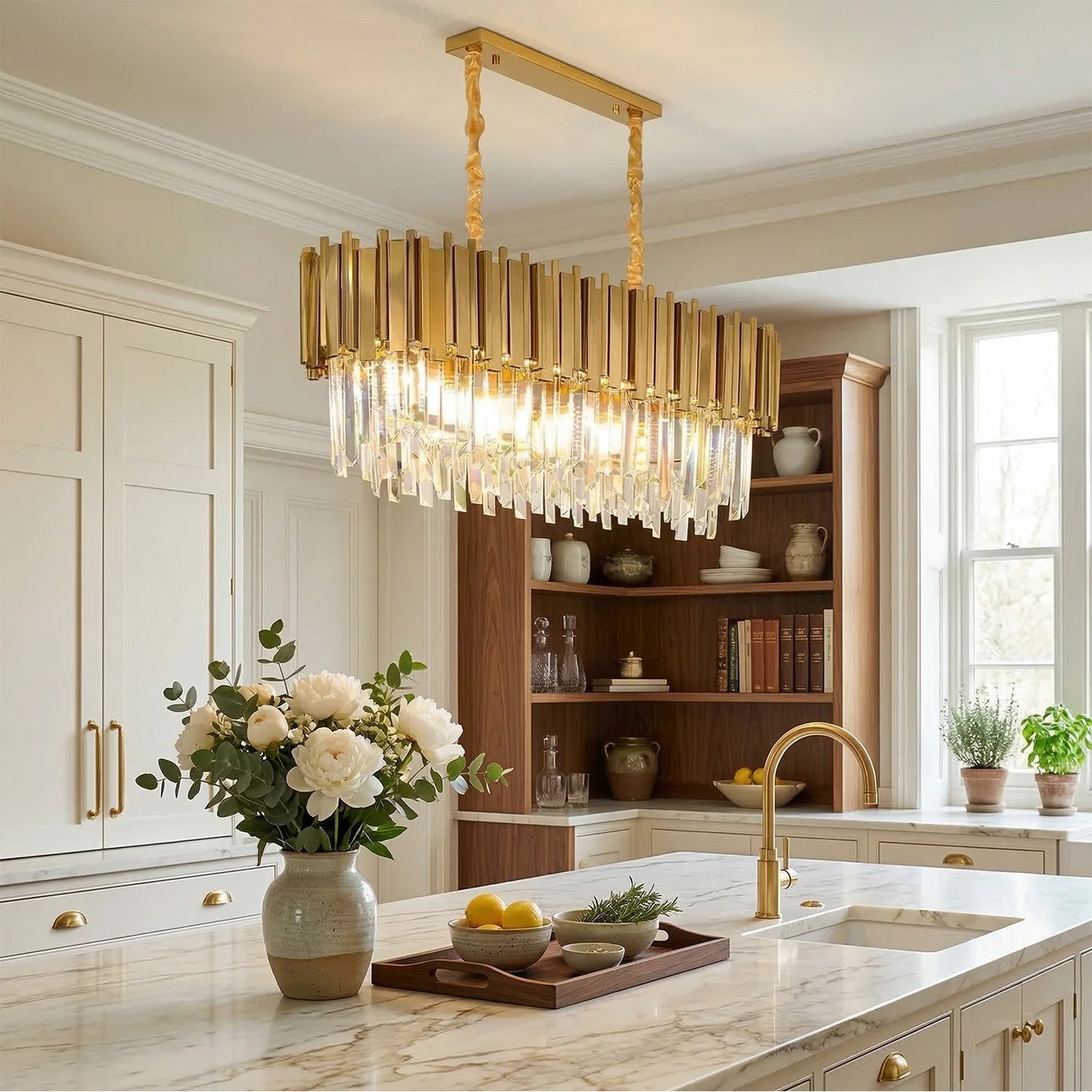 Bourbons Alphonsus Crystal Chandelier