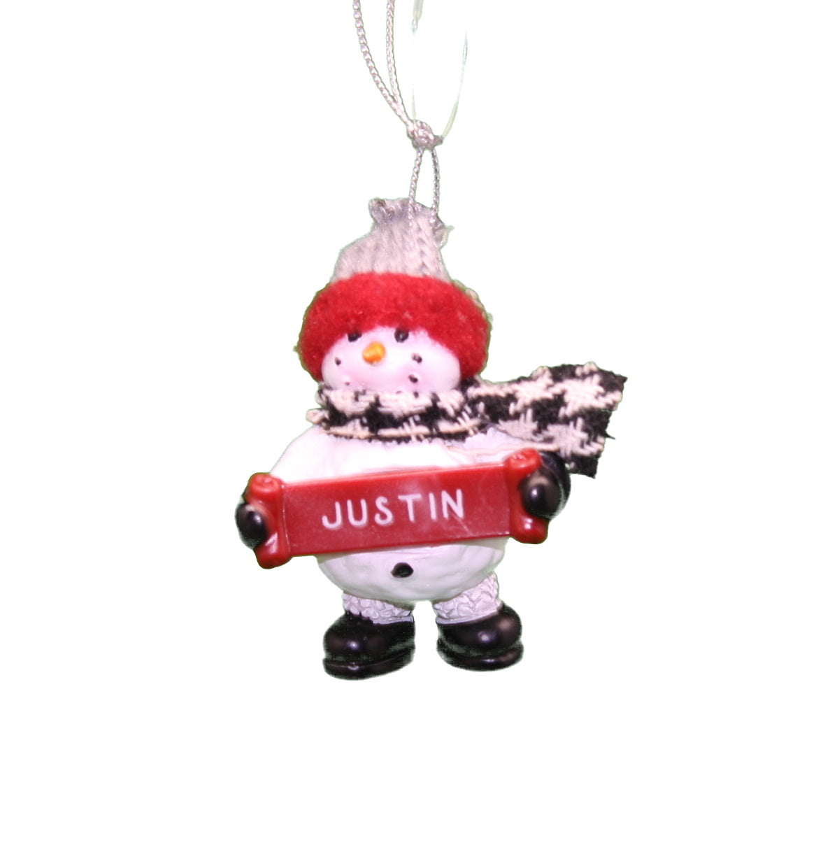 Cozy Snowman Ornament (Letters G - R) -