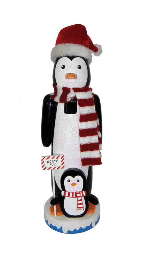 North Pole Penguin Nutcracker