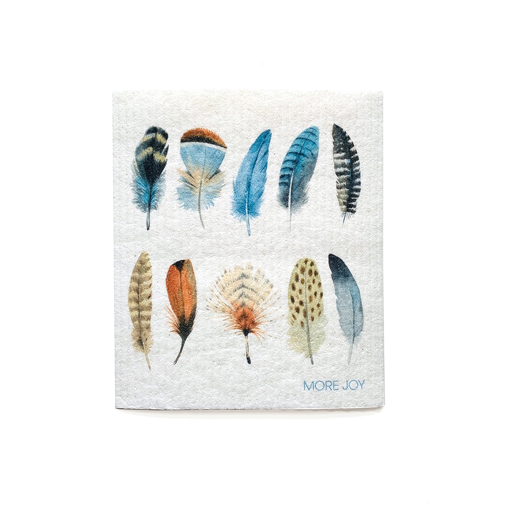 Bundle of 3 Swedish Dishcloths | Nest, Feathers, Jay Birds