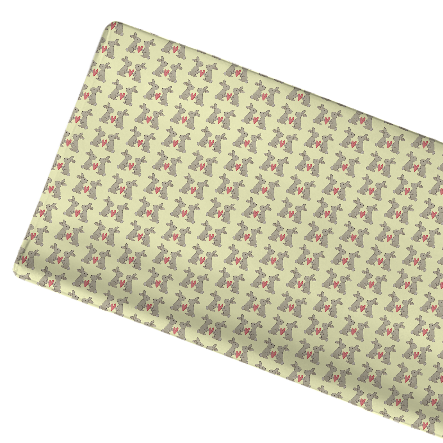 Jersey Knit Polyester Changing Pad Cover in Some Bunny Loves Me