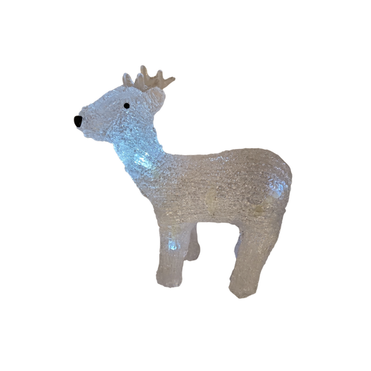 Acrylic Reindeer 8 LED - B/O - 8.5"