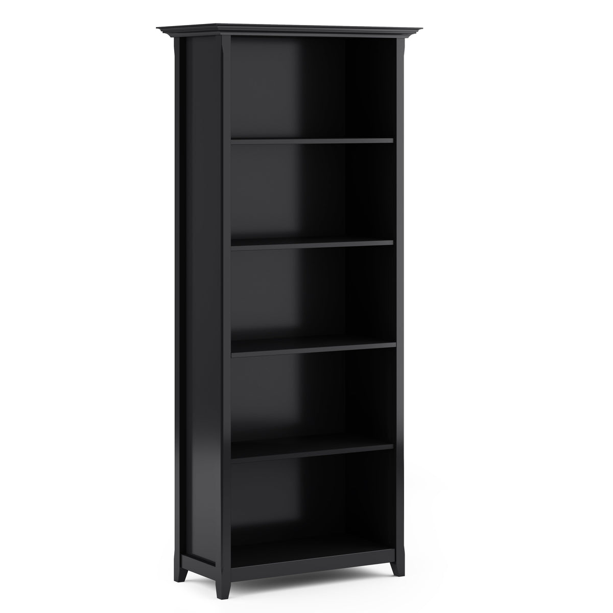 Amherst 30 Inch Solid Wood 5 Shelf Bookcase