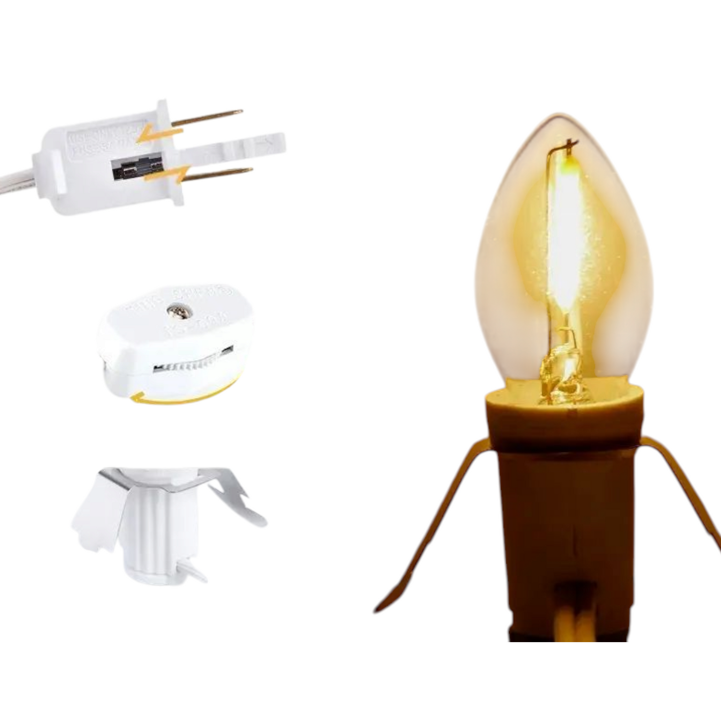 Village Clip in Light Cord - 3 Head