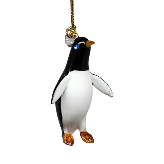 Egyptian Glass Penguin Ornament