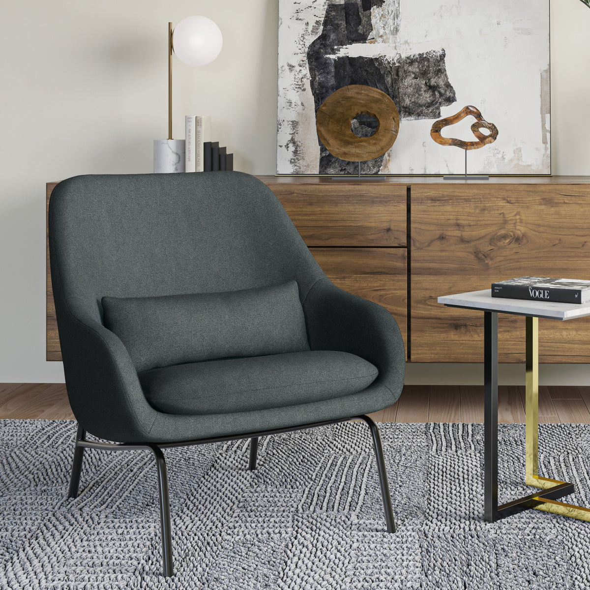 Elmont Accent Chair in Steel