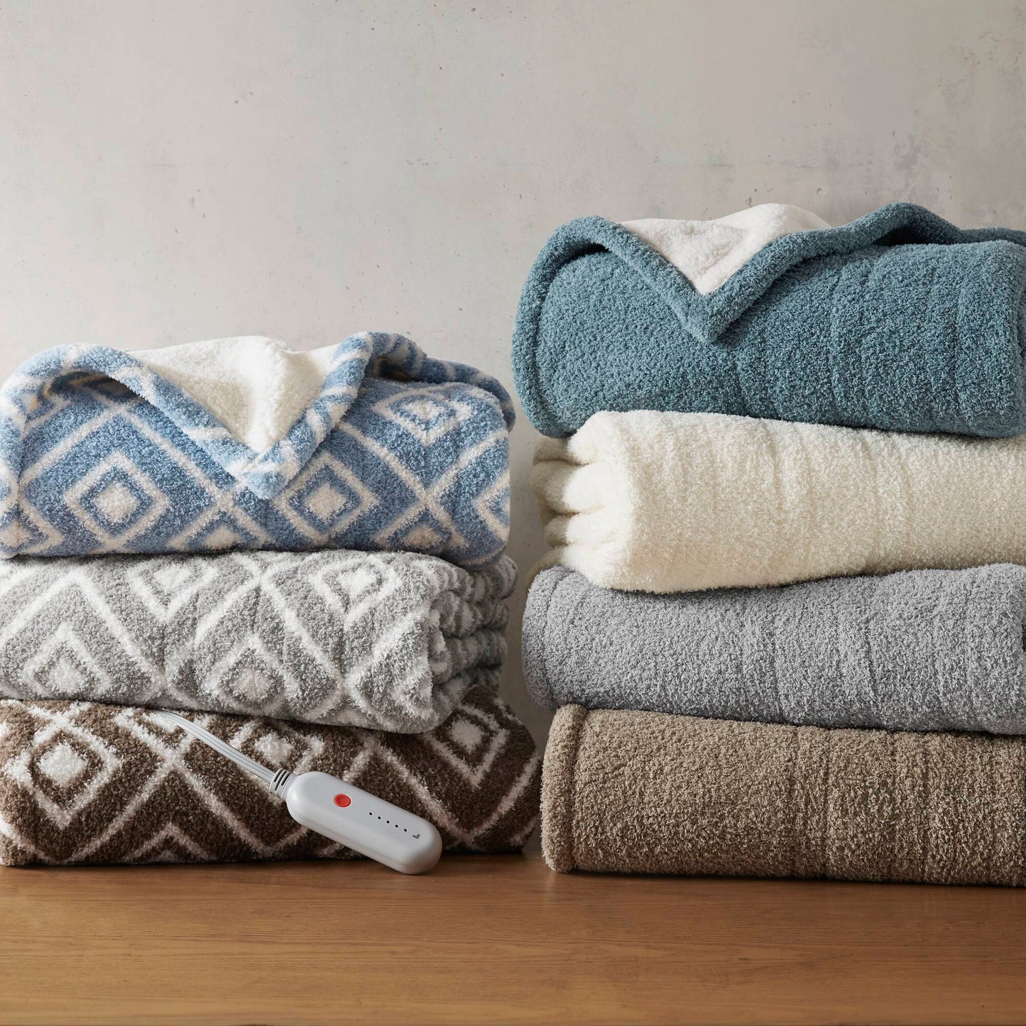 1 PCS 50x60' Dream Soft Heated Throw Grey
