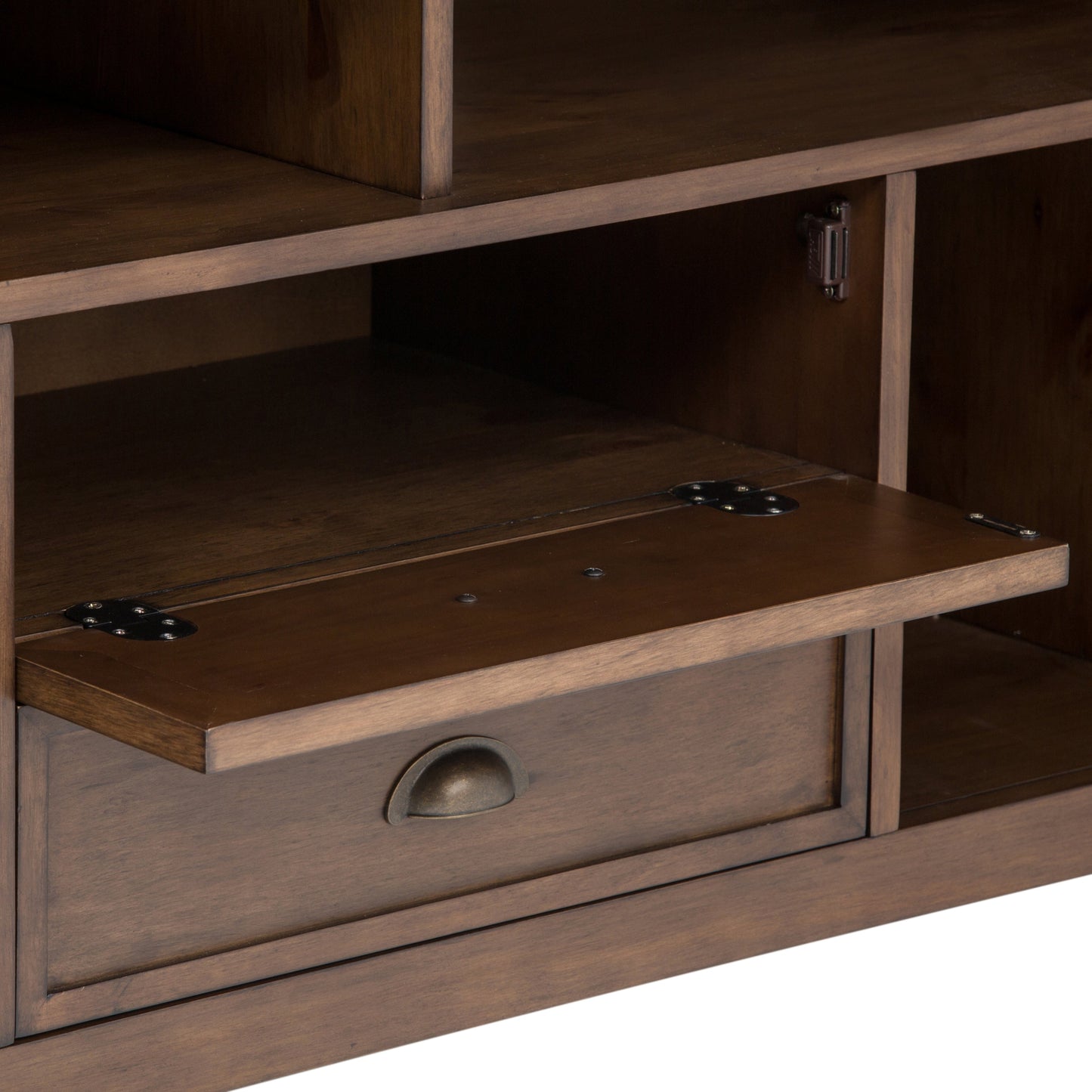 Redmond - 72' TV Media Stand - Rustic Natural Aged Brown
