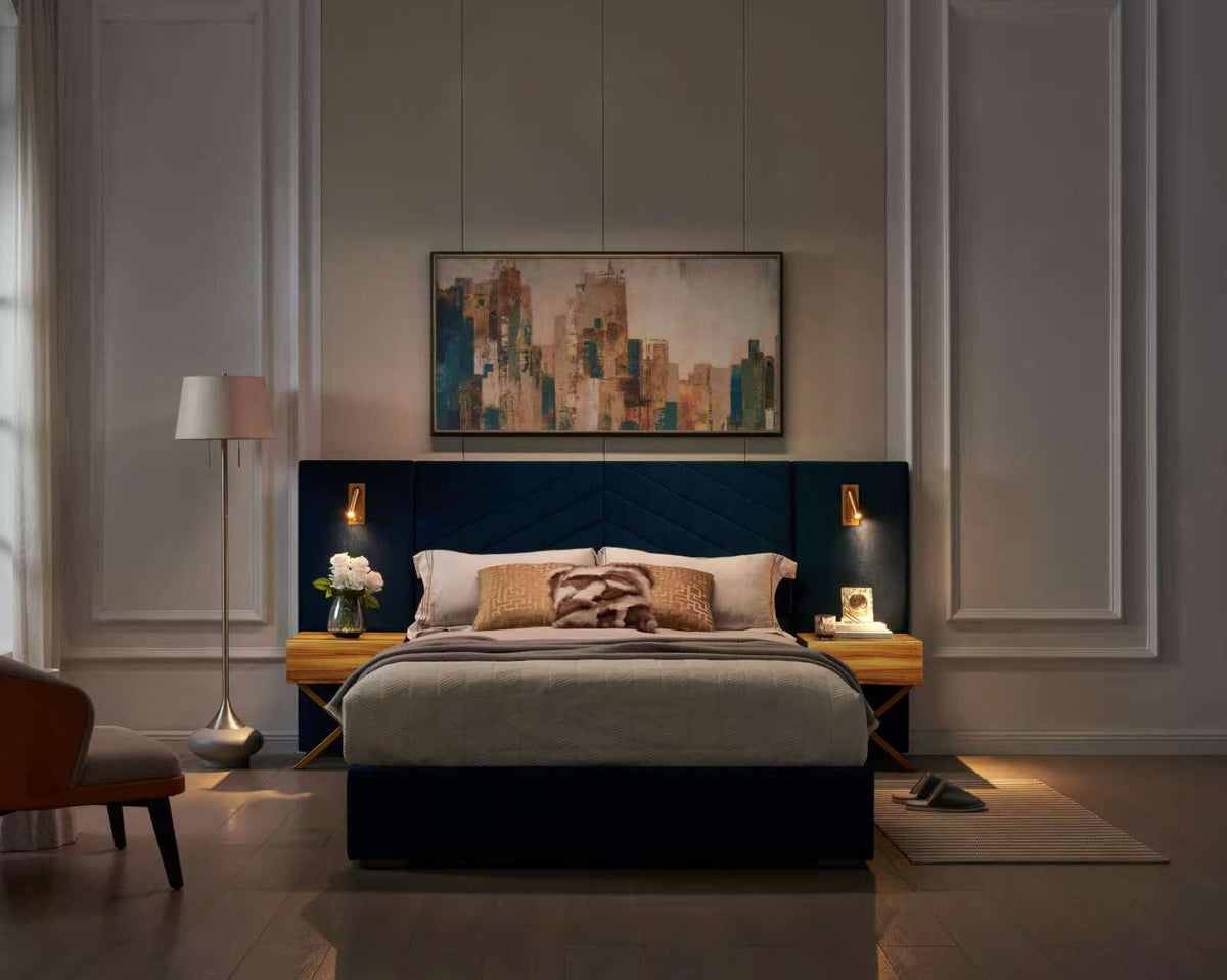 Queen Size Velvet Bed Frame