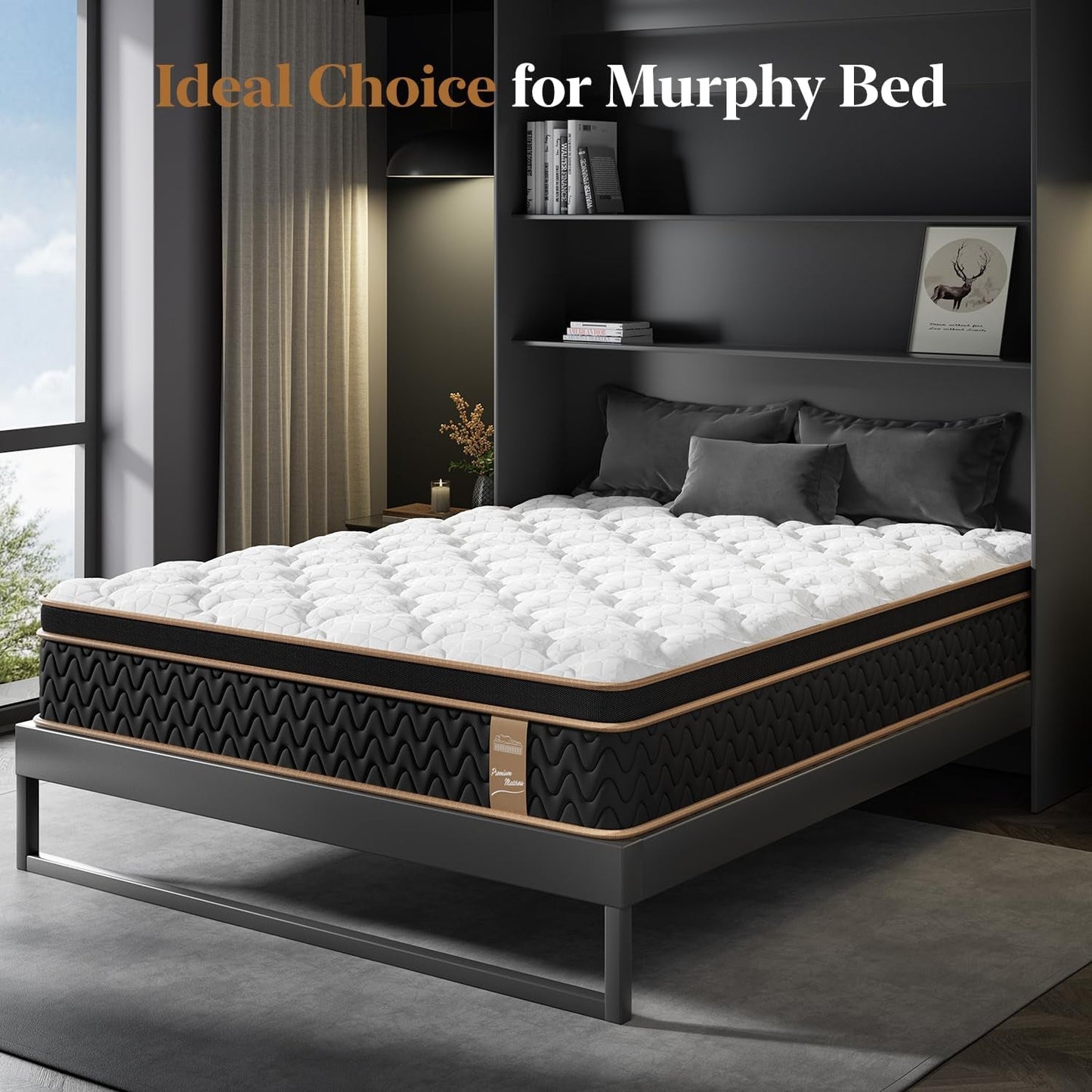 Queen Cooling Hybrid Mattress 14 Inch Certipur US Certified