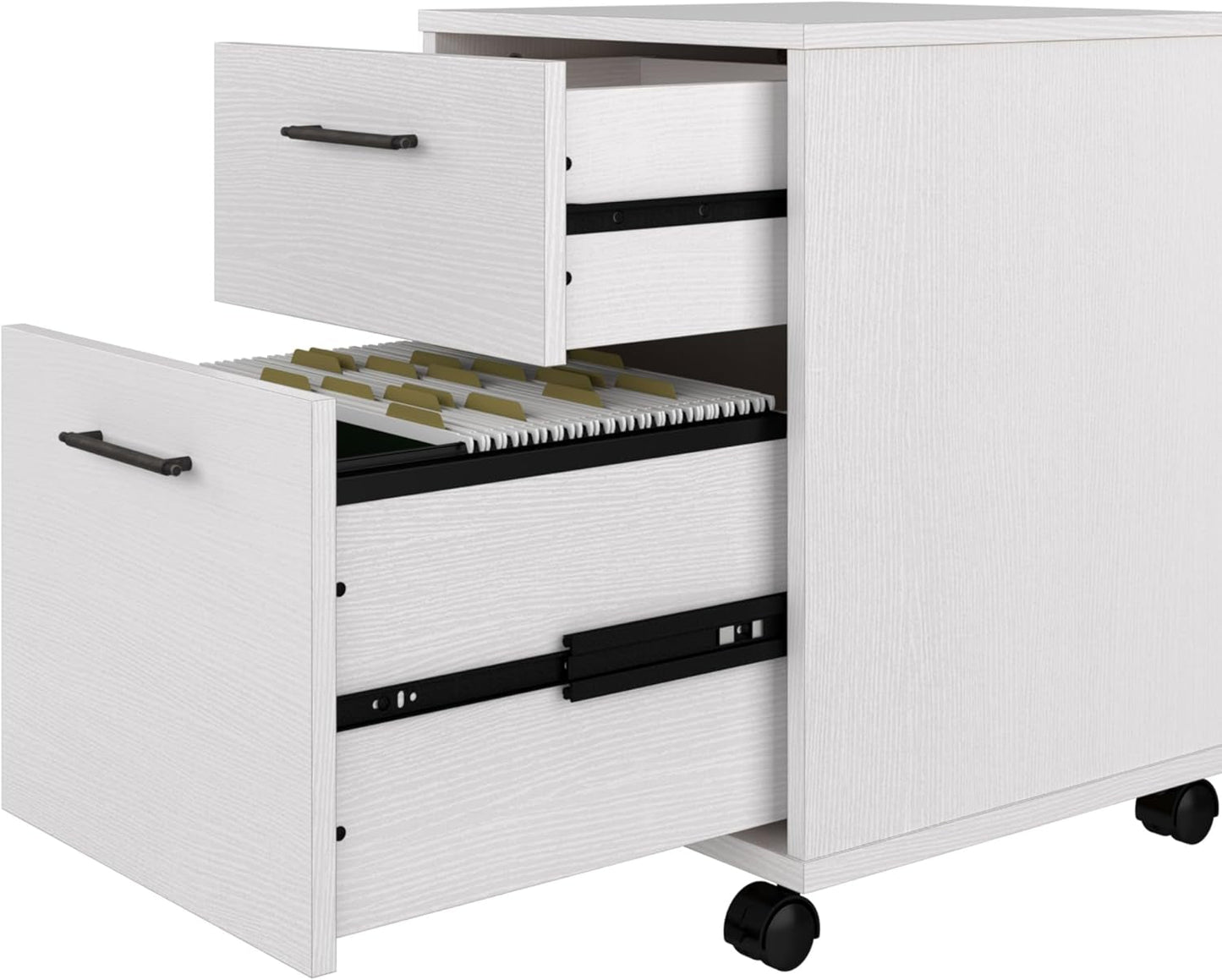 Bush Furniture Key West 2 Drawer Mobile File Cabinet For Home Office